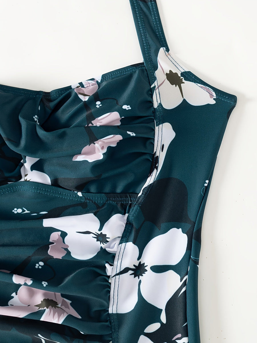 Phoebe | One-Piece Swimsuit Halter Floral
