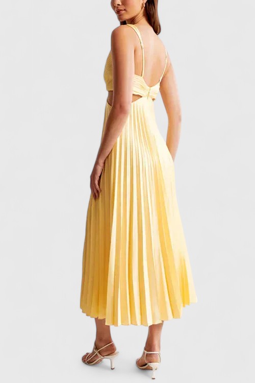 Eleanor | Wedding Guest Dress Pleated Sleeveless