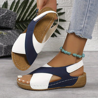 Madeline | Heeled Sandals Wedge Crisscross