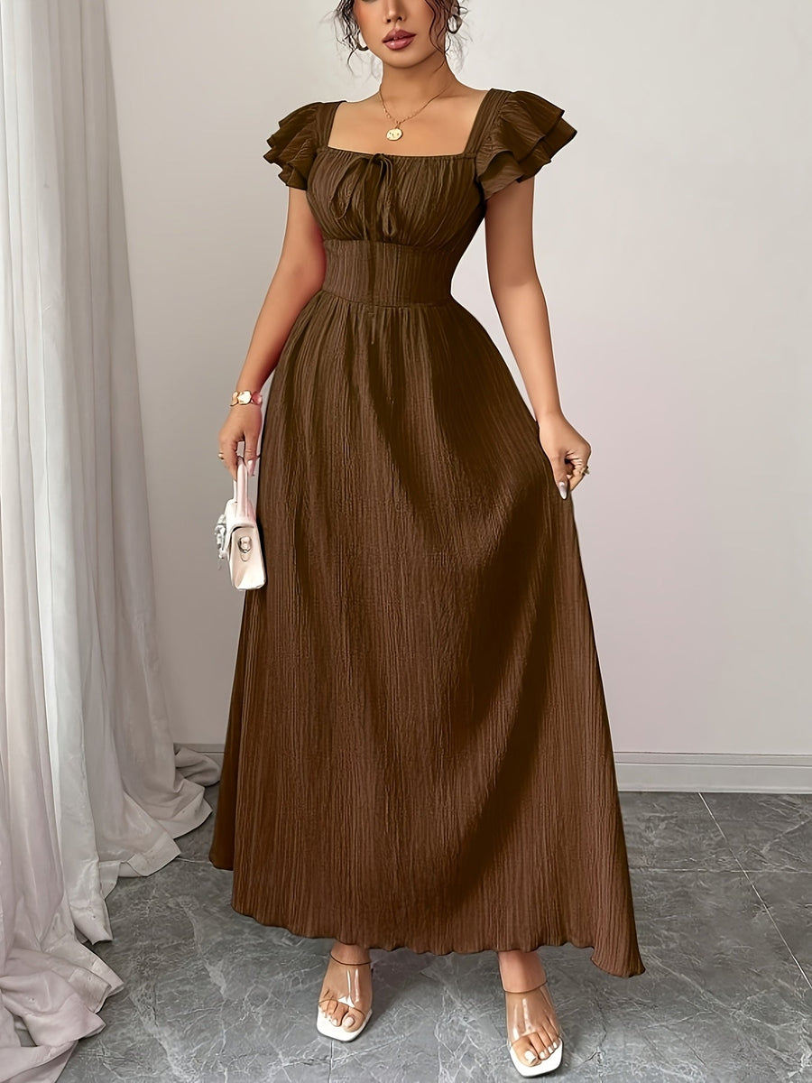 Polly | Wedding Guest Maxi Dress Square Neck