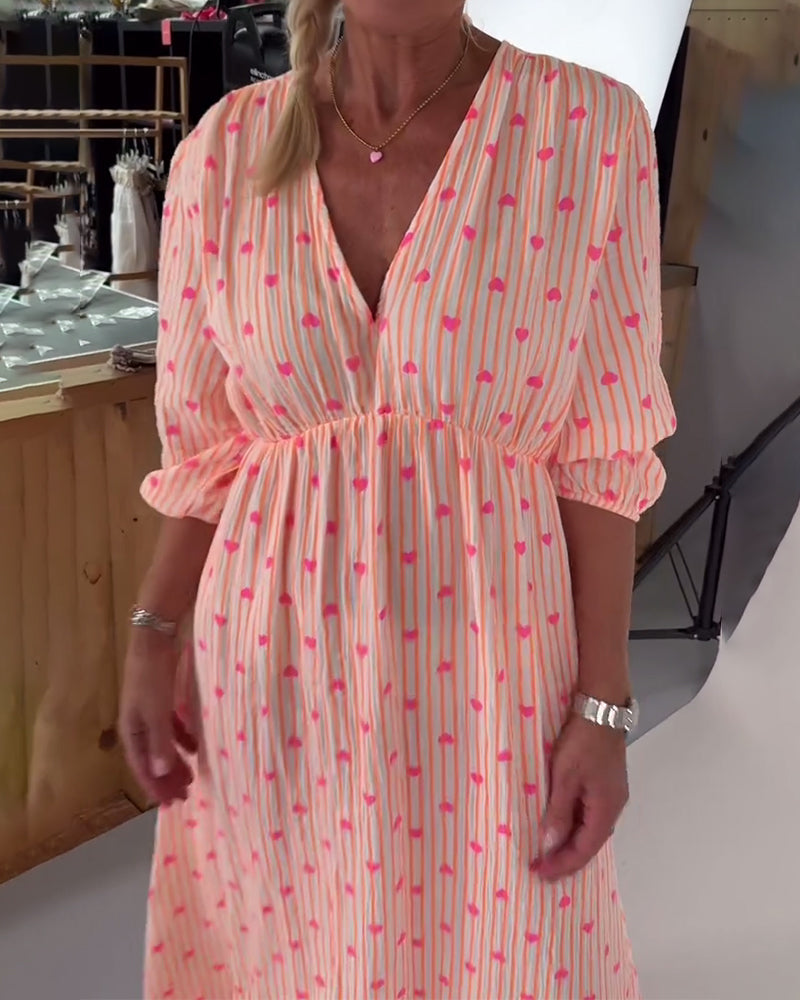 Alaina | Printed Sundress  V-Neck