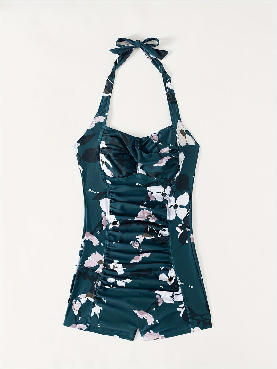 Phoebe | One-Piece Swimsuit Halter Floral