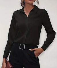 Gabrielle |  Elegant Top Collared Neckline