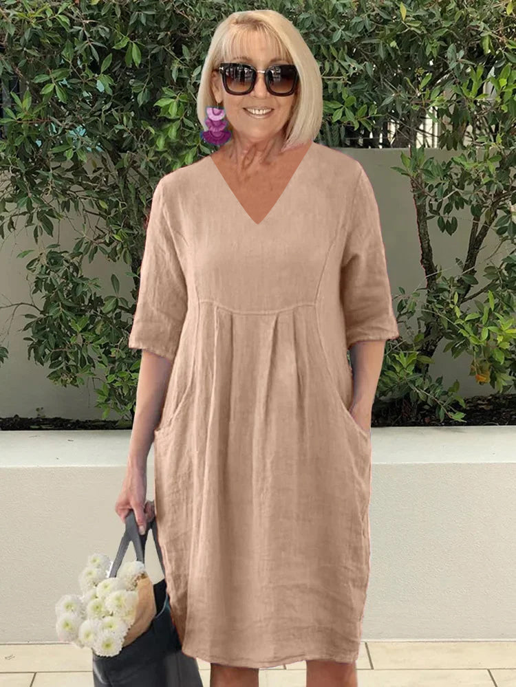 Thalia | Midi Sundress V-Neck