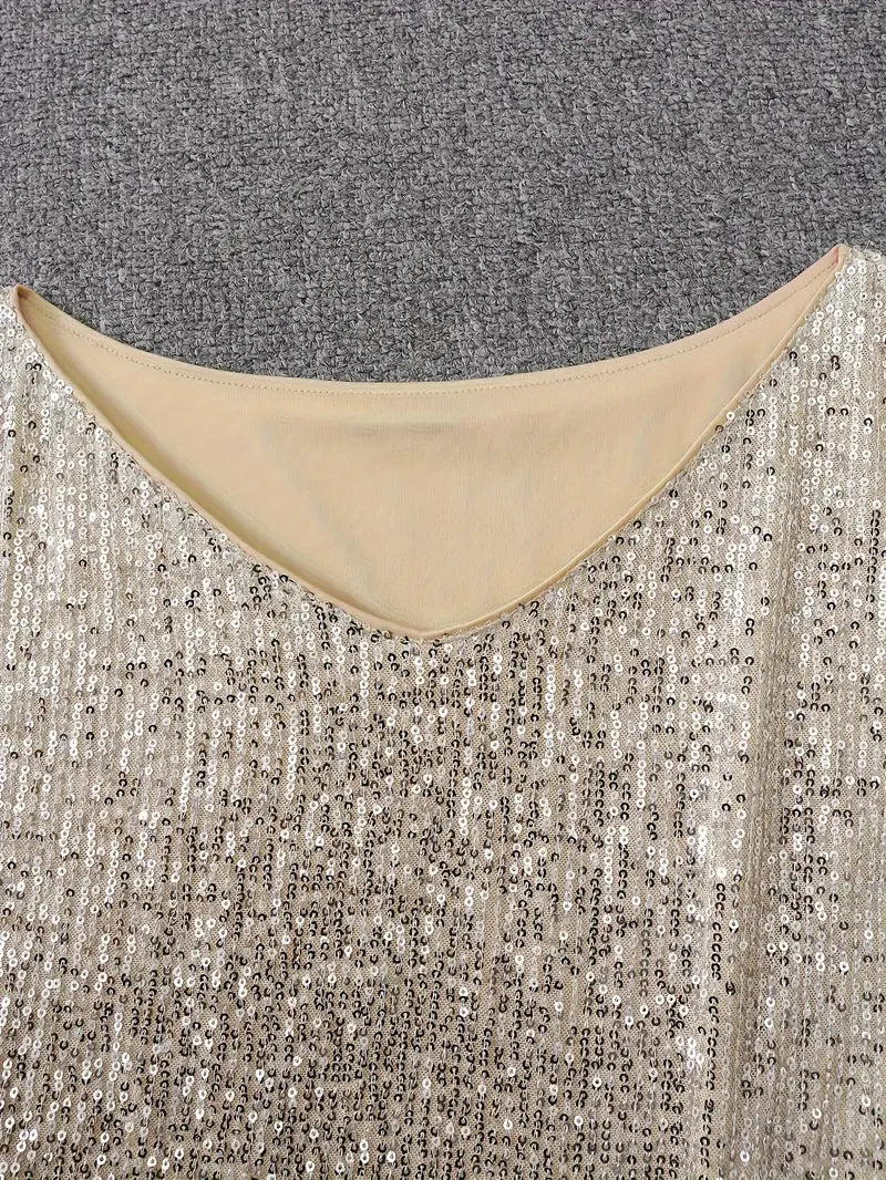 Pearl | Cocktail Mini Dress Sequin Long Sleeve