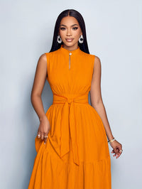 Briar | Wedding Guest Maxi Dress A-Line Mock