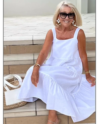 Persephone | Boho Dress Tiered Sleeveless