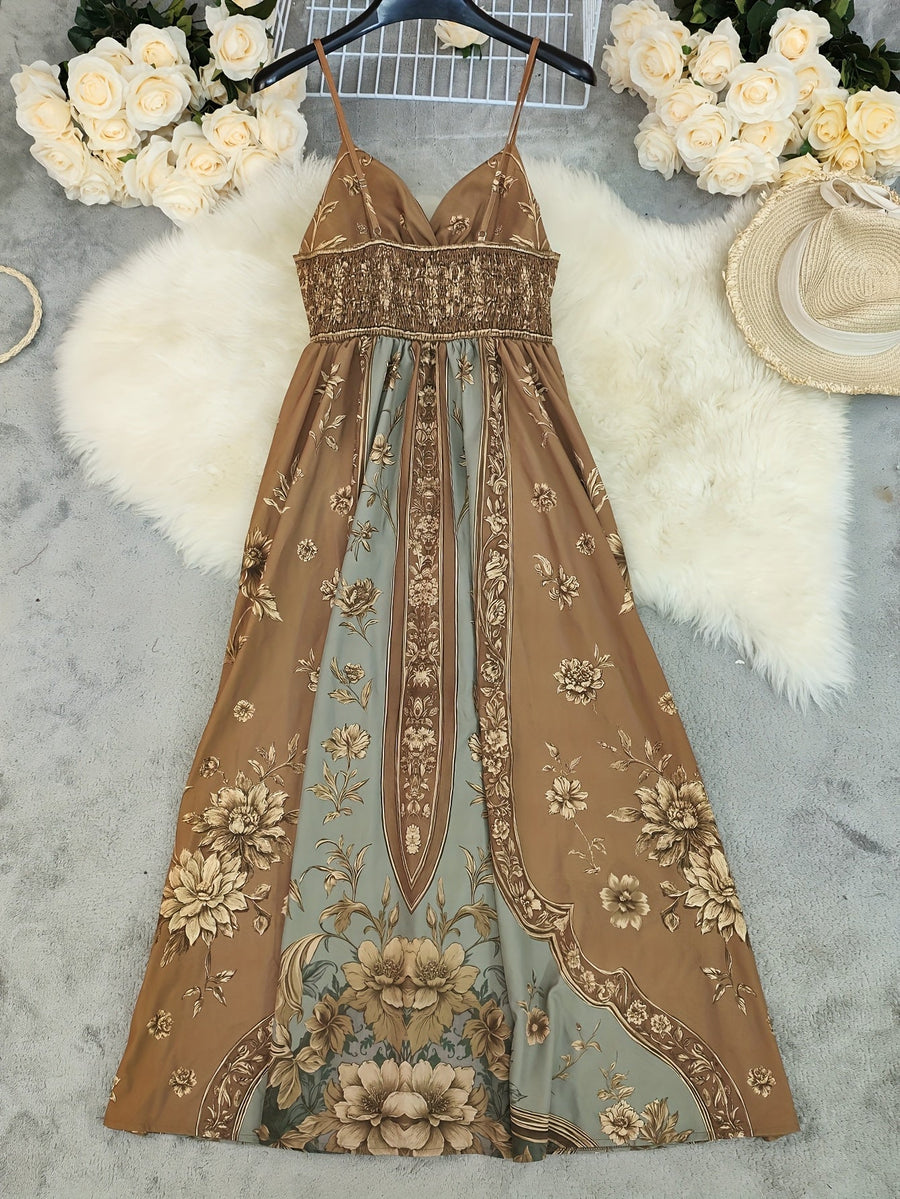 Kendall | Floral Maxi Dress V-Neck