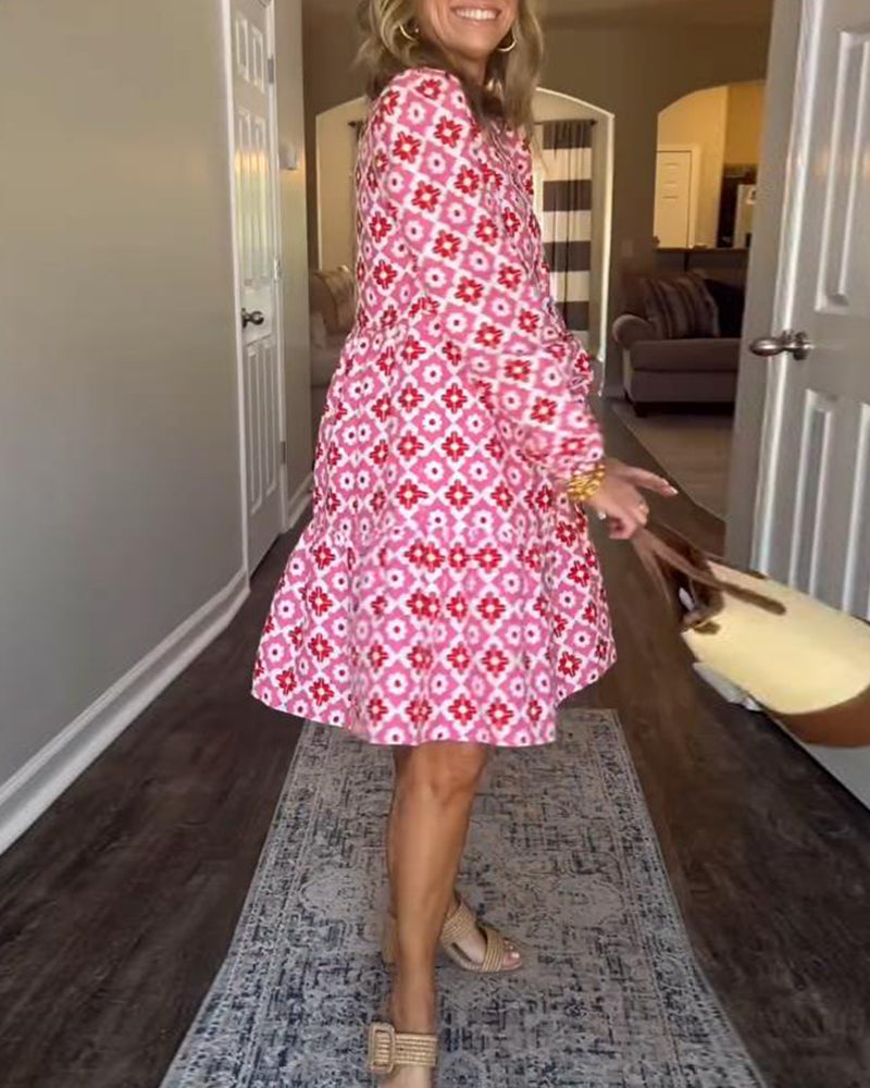Noelle | Sundress Tiered Long Sleeve