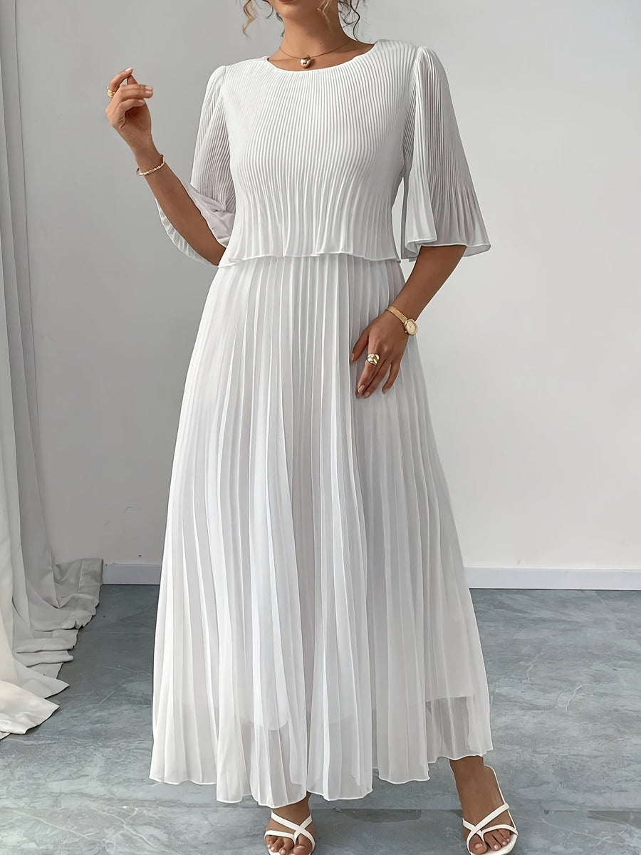 Aaliyah | Wedding Guest Maxi Dress Pleated