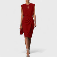 Grace | Cocktail Midi Dress Keyhole