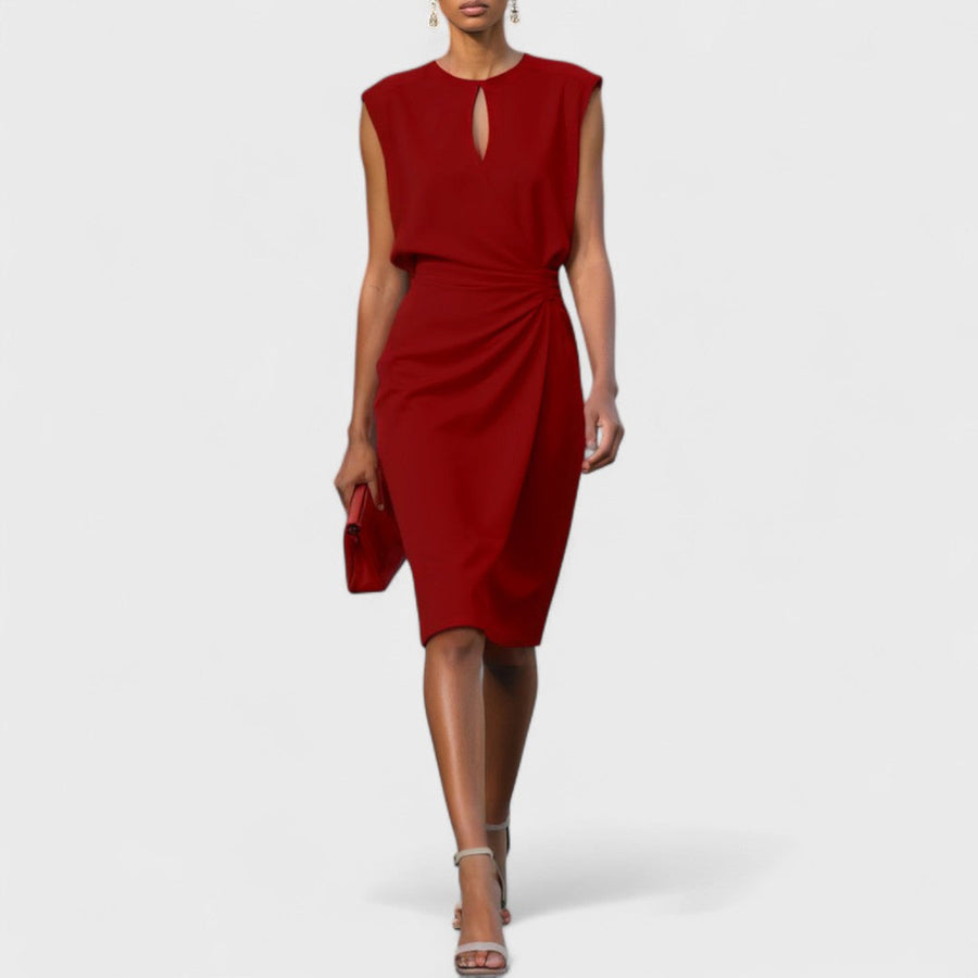 Grace | Cocktail Midi Dress Keyhole