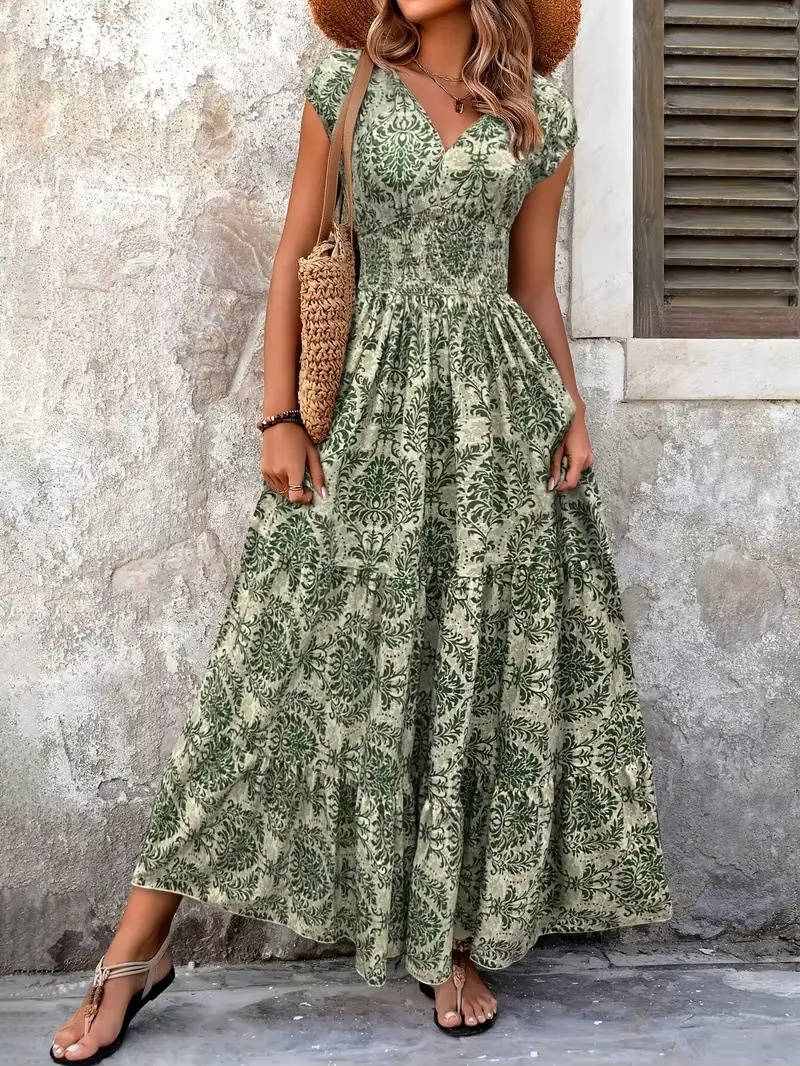 Madison | Boho Maxi Sundress V-Neck