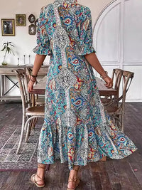 Molly | Printed Midi Sundress Lace