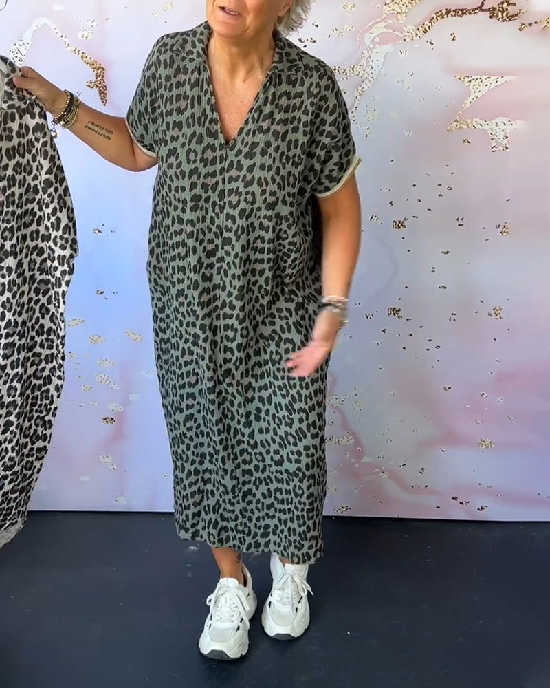 Michelle | Midi Sundress Animal Print