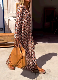 Jade |  Boho Maxi Dress Side Slit