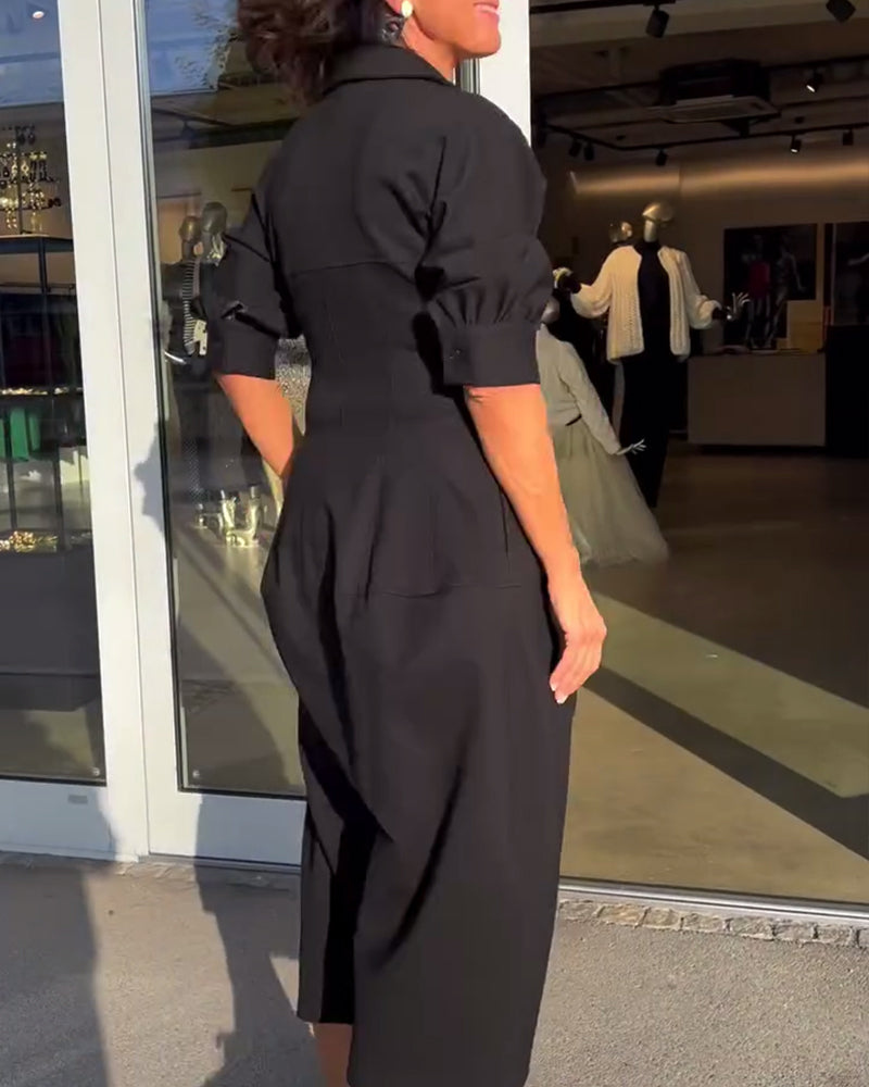 Sofia | Casual Midi Dress A-Line