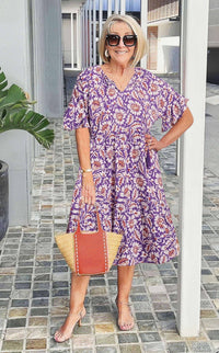 Joy | Sundress V-Neck Short Sleeve