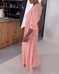 Alaina | Printed Sundress  V-Neck