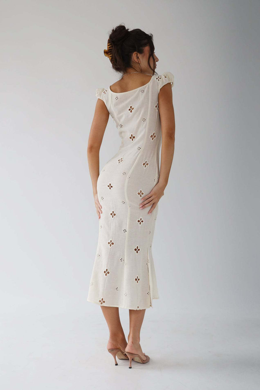 Jacqueline | Wedding Guest Midi Dress Embroidered