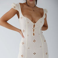 Jacqueline | Wedding Guest Midi Dress Embroidered