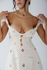 Jacqueline | Wedding Guest Midi Dress Embroidered