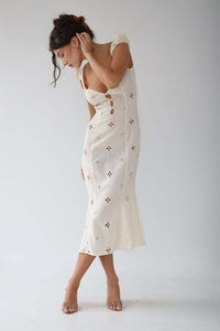 Jacqueline | Wedding Guest Midi Dress Embroidered