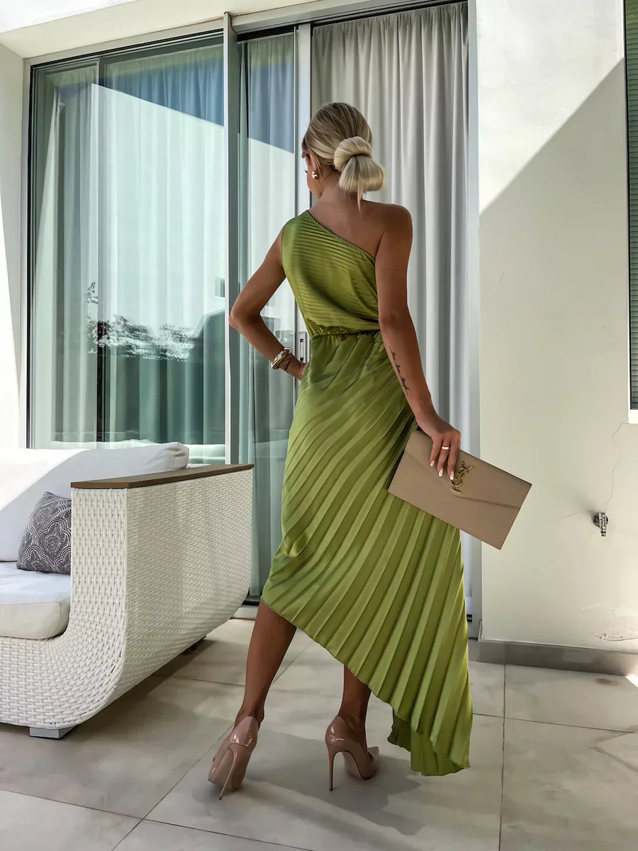 Grace | Wedding Guest Dress One-Shoulder Floral