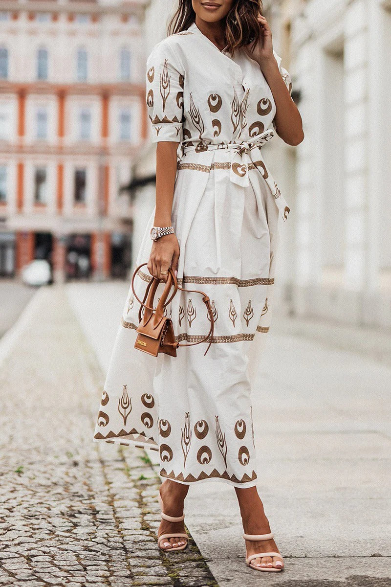 Valentina | Wedding Guest Midi Dress Long Sleeve Belted