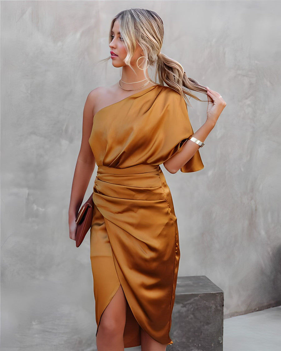 Ava | Wedding Guest Dress One-Shoulder Asymmetric