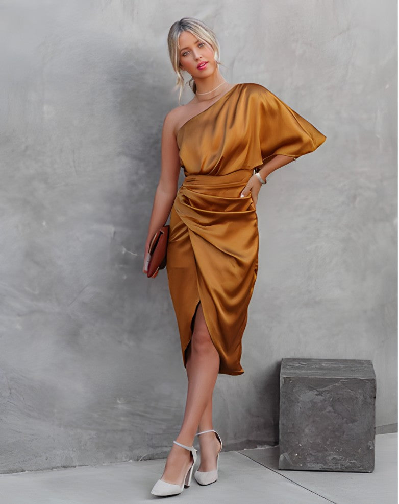 Ava | Wedding Guest Dress One-Shoulder Asymmetric