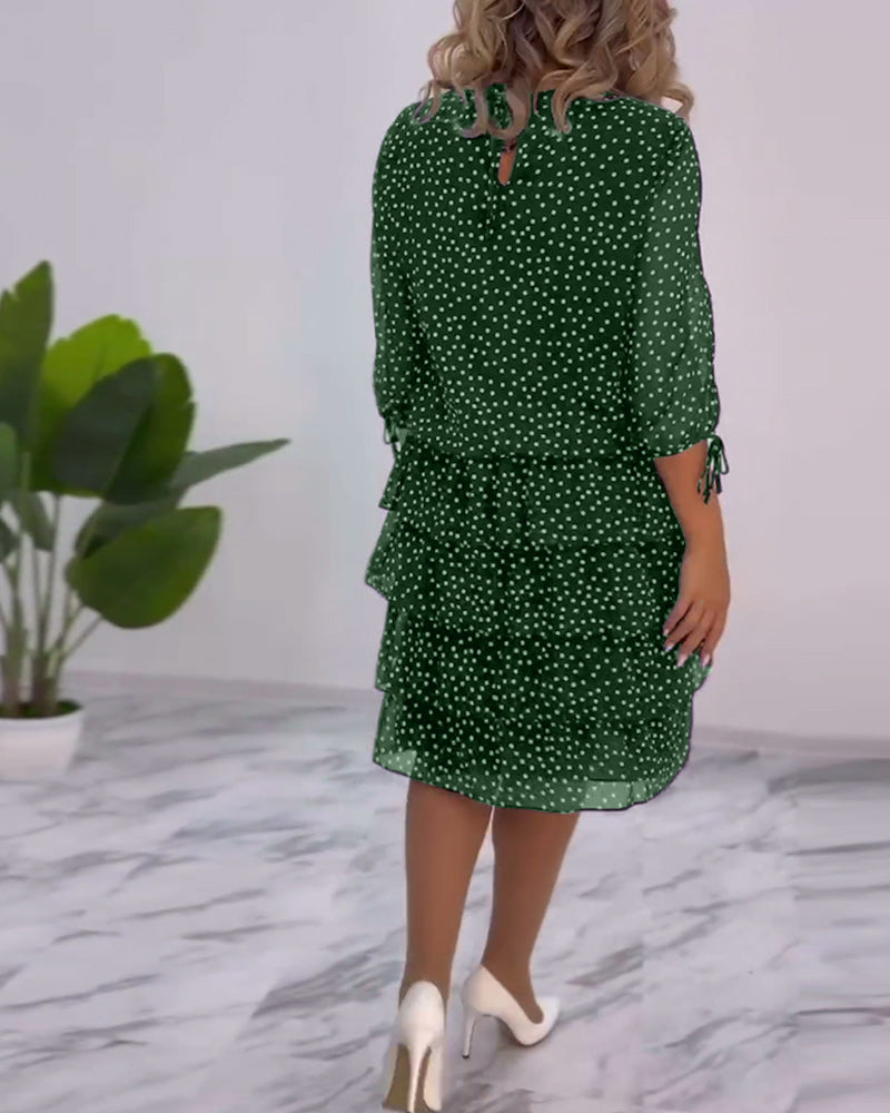 Sloane | Boho Dress Lace Polka Dot