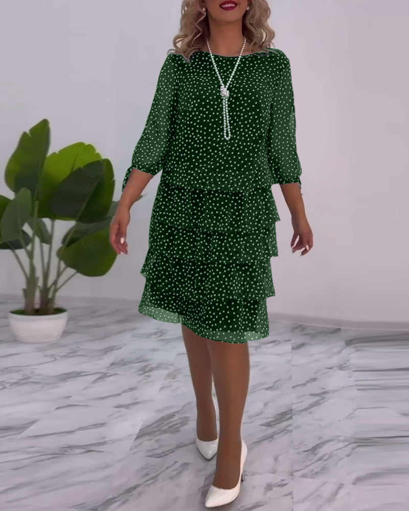 Sloane | Boho Dress Lace Polka Dot