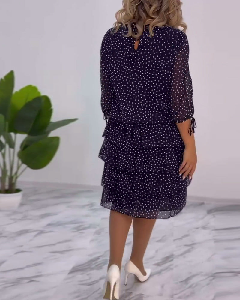 Sloane | Boho Dress Lace Polka Dot