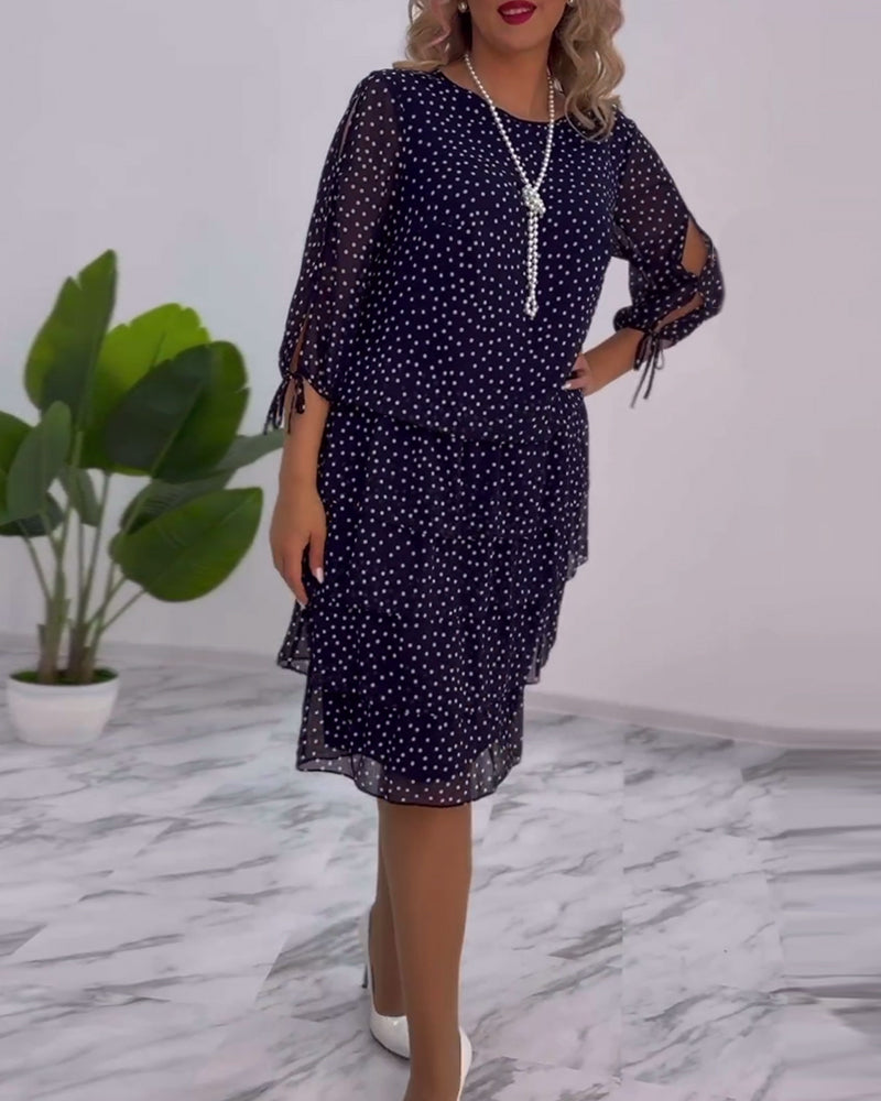 Sloane | Boho Dress Lace Polka Dot