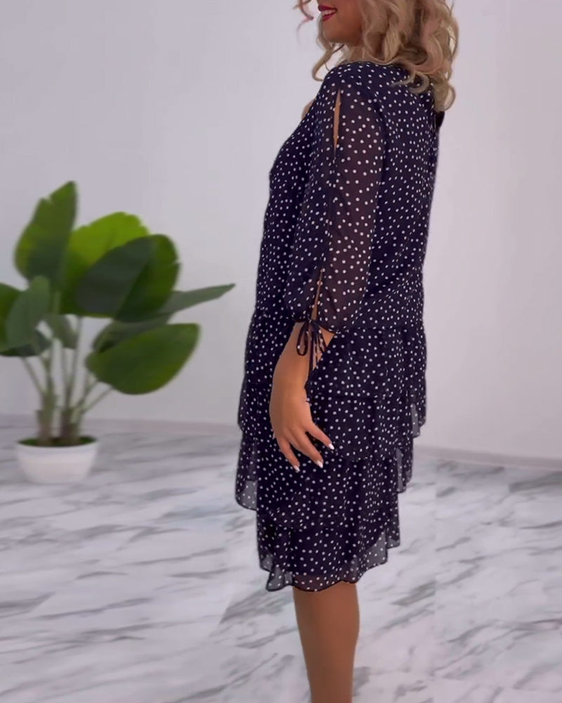 Sloane | Boho Dress Lace Polka Dot