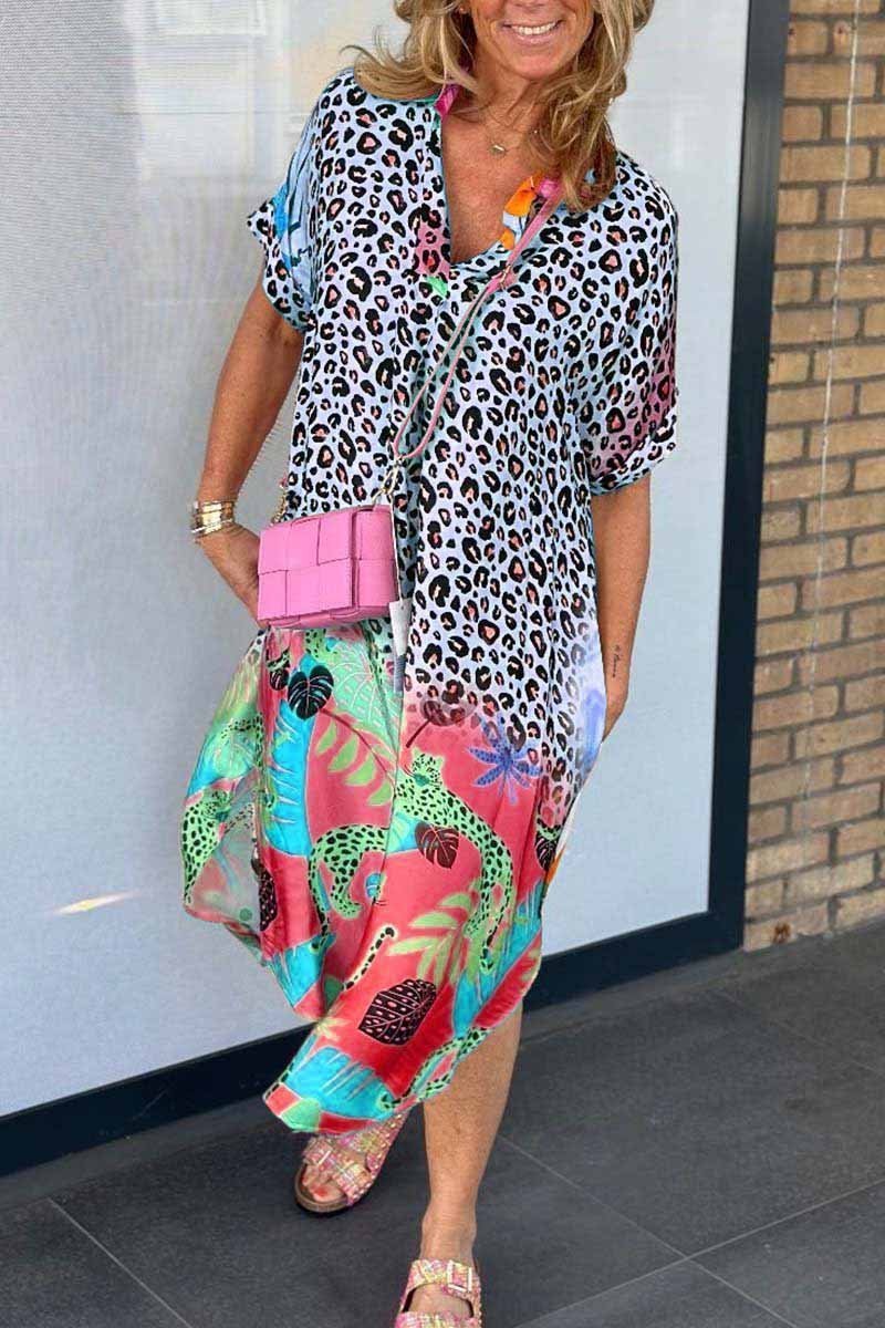 Colette | Sundress Animal Print Tropical