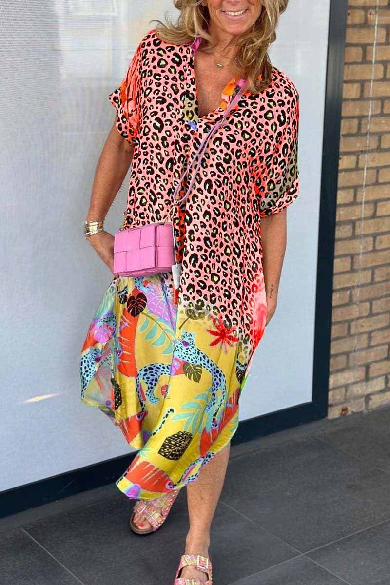 Colette | Sundress Animal Print Tropical