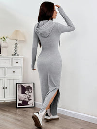 Lillian | Casual Hooded Maxi Dress Bodycon