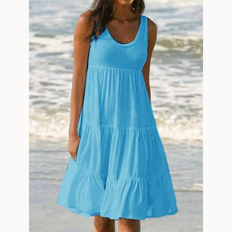 May | Mini Sundress Tiered Sleeveless
