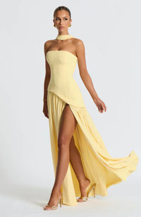 Madeleine | Wedding Guest Maxi Dress Asymmetric
