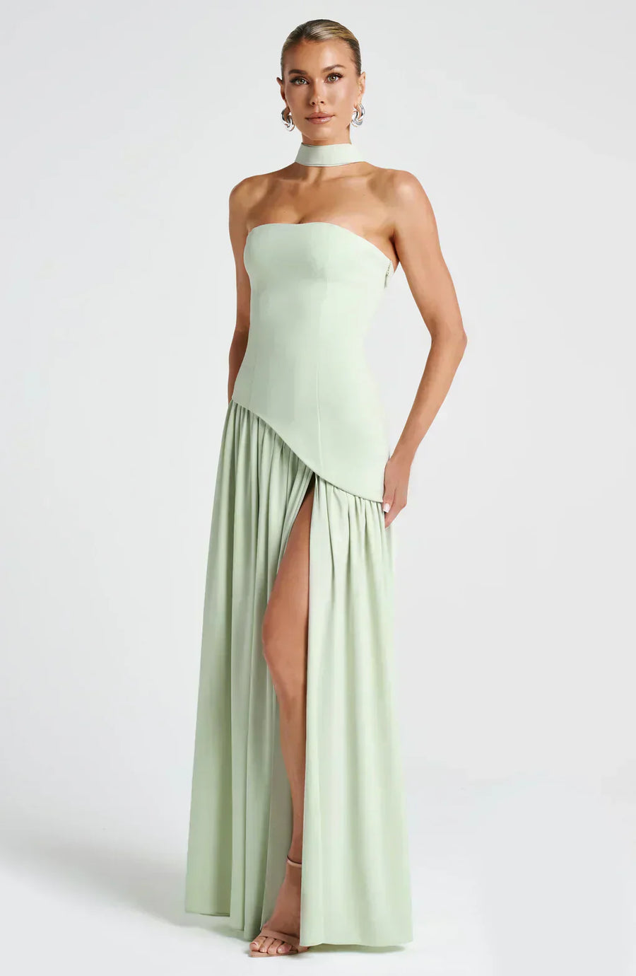 Madeleine | Wedding Guest Maxi Dress Asymmetric