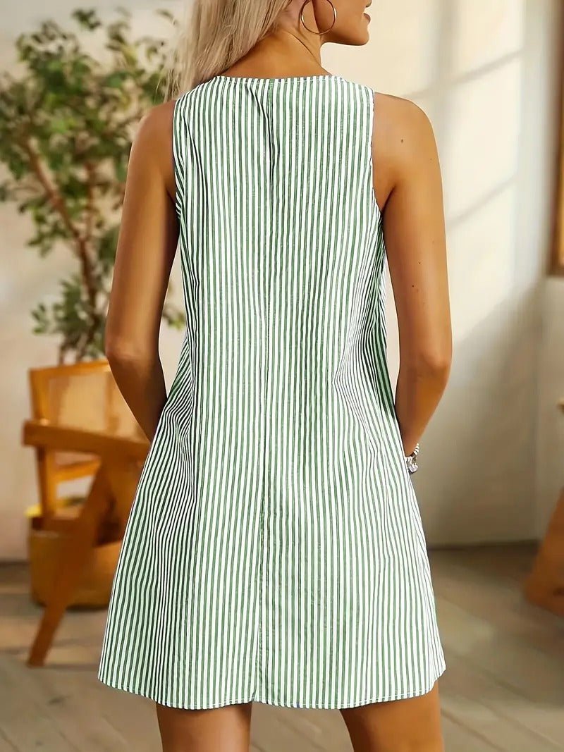 Imogen | Mini Sundress V-Neck Striped