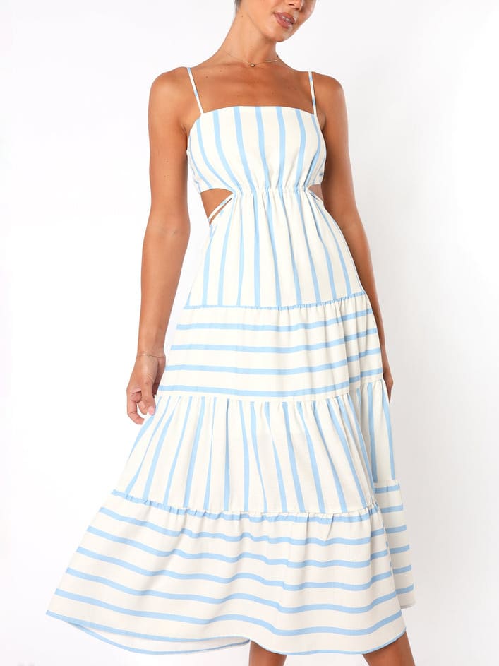 Hadley | Backless Midi Dress Open Back