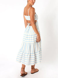 Hadley | Backless Midi Dress Open Back