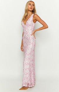 Lorelei | Wedding Guest Maxi Dress Wrap Open Back