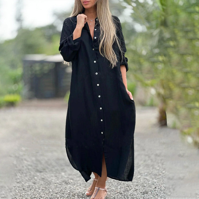 Daisy | Shirt Dress Button Front