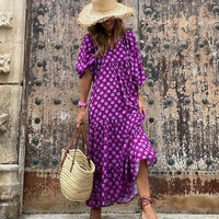 Riley | Boho Sundress Floral V-Neck