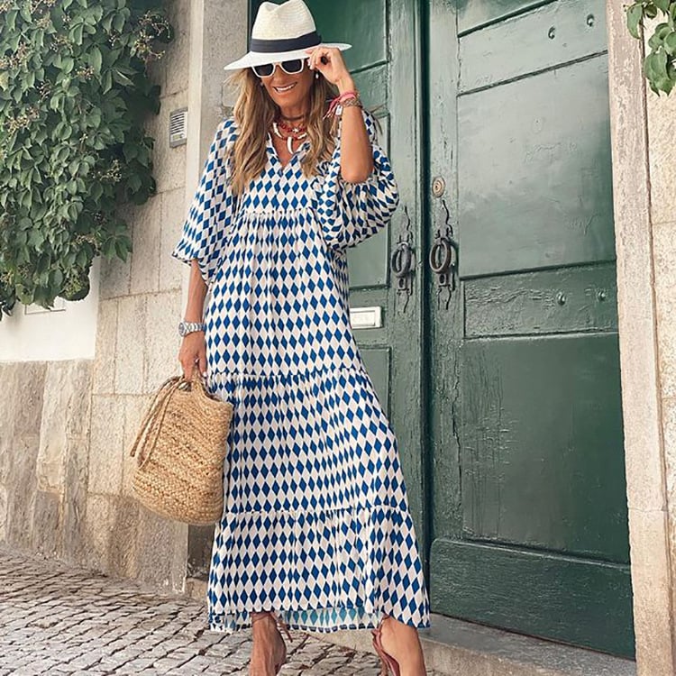 Riley | Boho Sundress Floral V-Neck