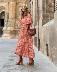 Riley | Boho Sundress Floral V-Neck